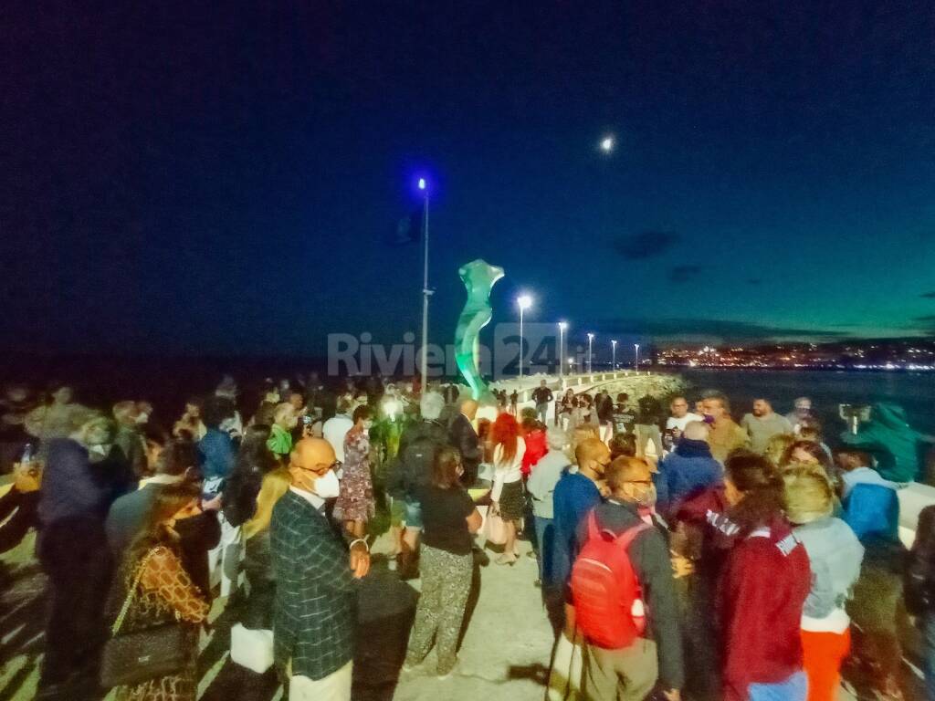 "Forma Sirena", l'inaugurazione a Imperia sul molo lungo di Oneglia