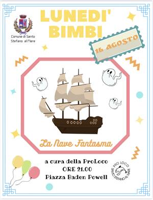 Lunedì bimbi: la nave fantasma