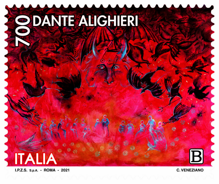 Francobolli commemorativi di Dante Alighieri