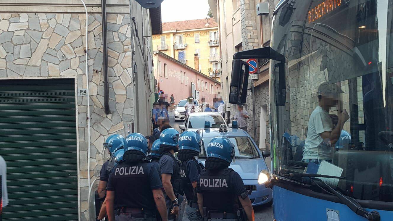 Scontri polizia al derby di Coppa tra Imperia e Sanremese