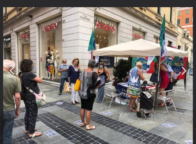 Fratelli d’Italia Sanremo gazebo