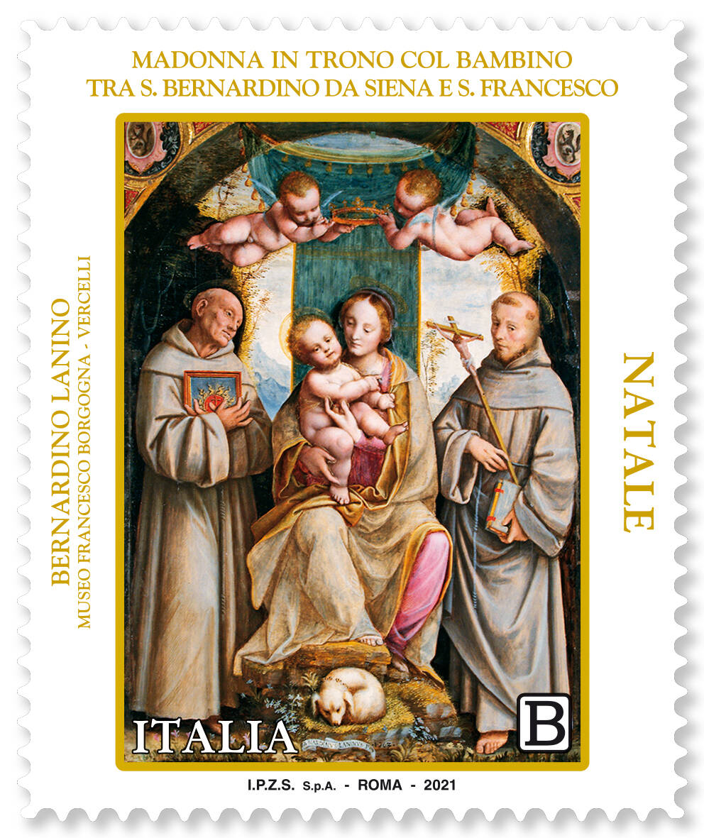 Madonna in trono col Bambino tra S. Bernardino da Siena e S. Francesco