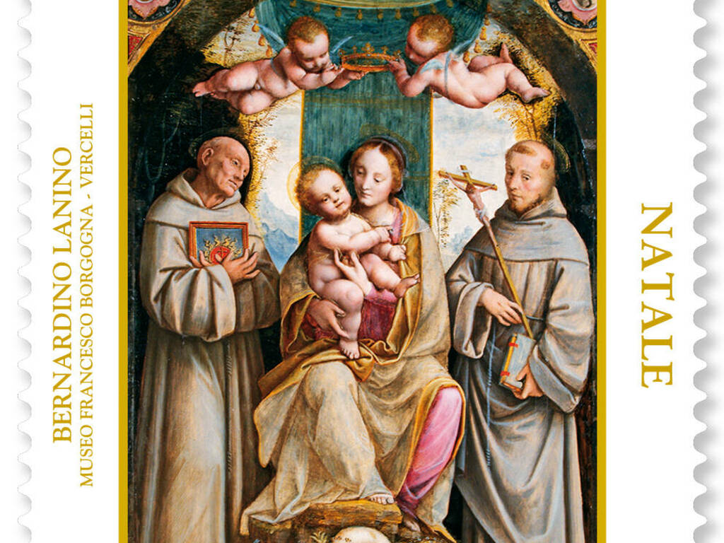 Madonna in trono col Bambino tra S. Bernardino da Siena e S. Francesco