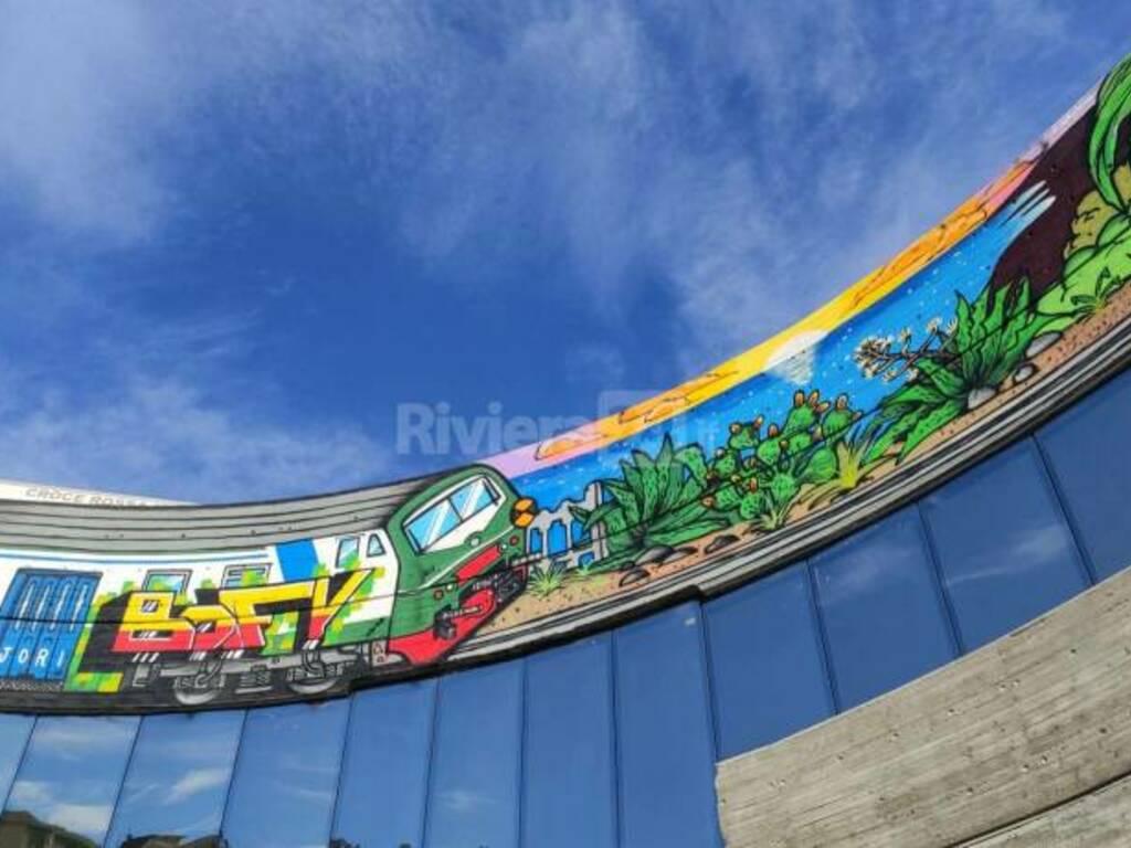 Riviera24- murales stazione sanremo