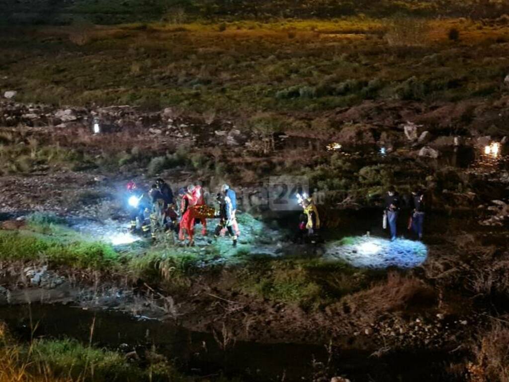 uomo precipitato fiume imperia