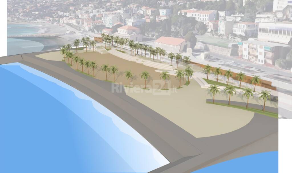 rendering piazzale al mare ospedaletti