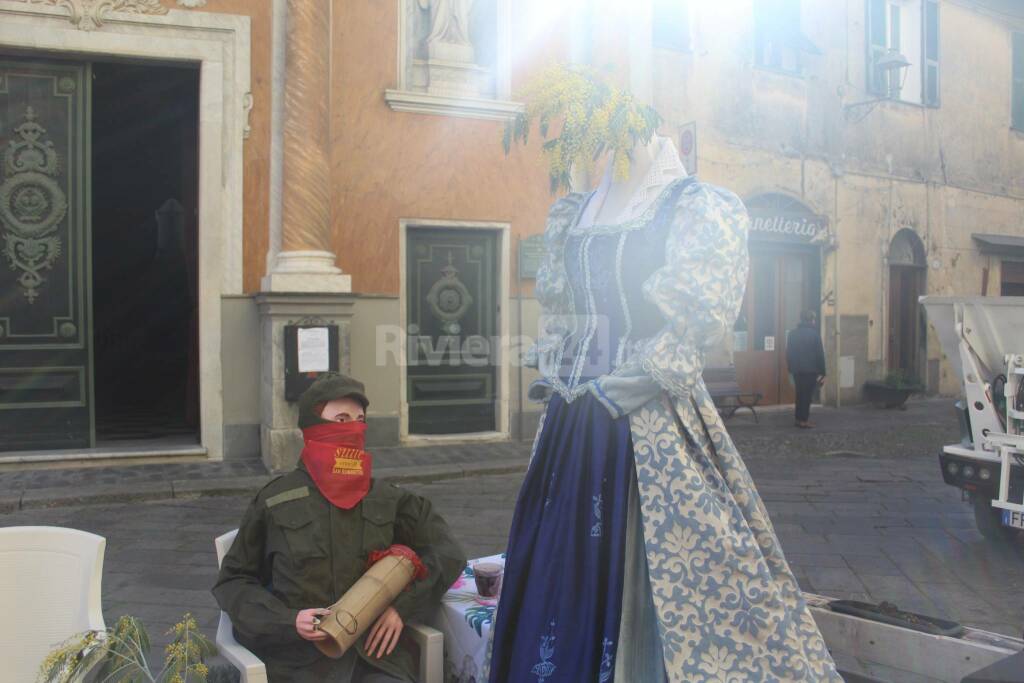 San Benedetto nelle vetrine di Taggia 