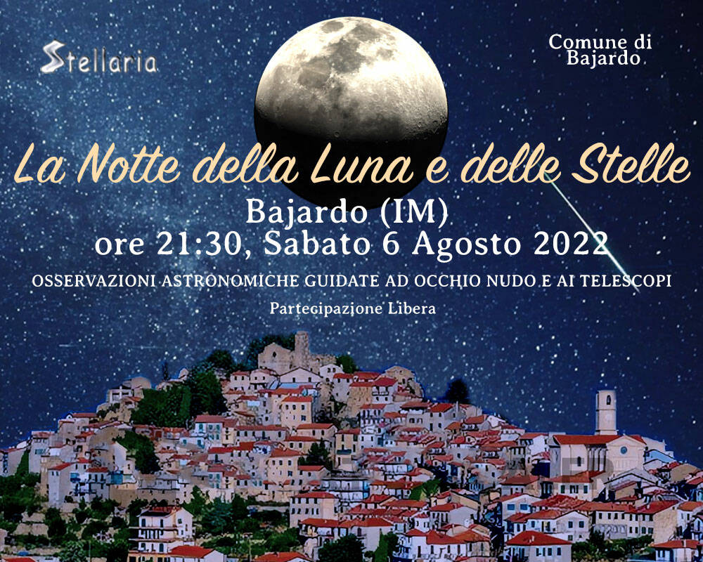 Bajardo: la Notte della Luna e delle Stelle