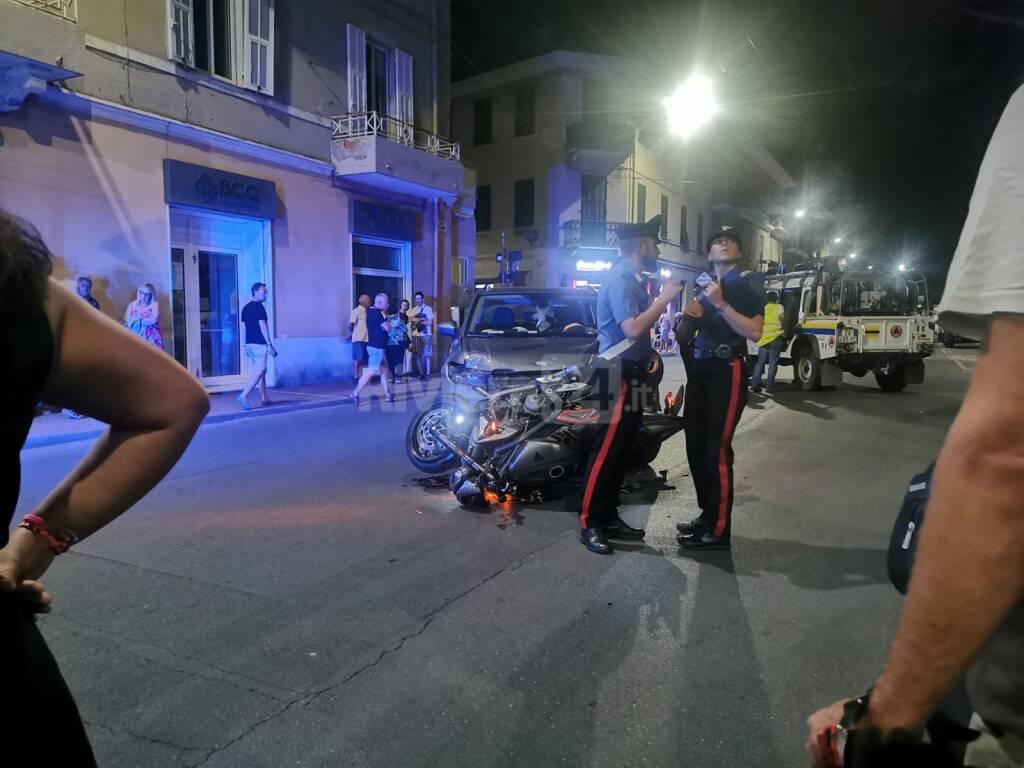 incidente scooter auto taggia