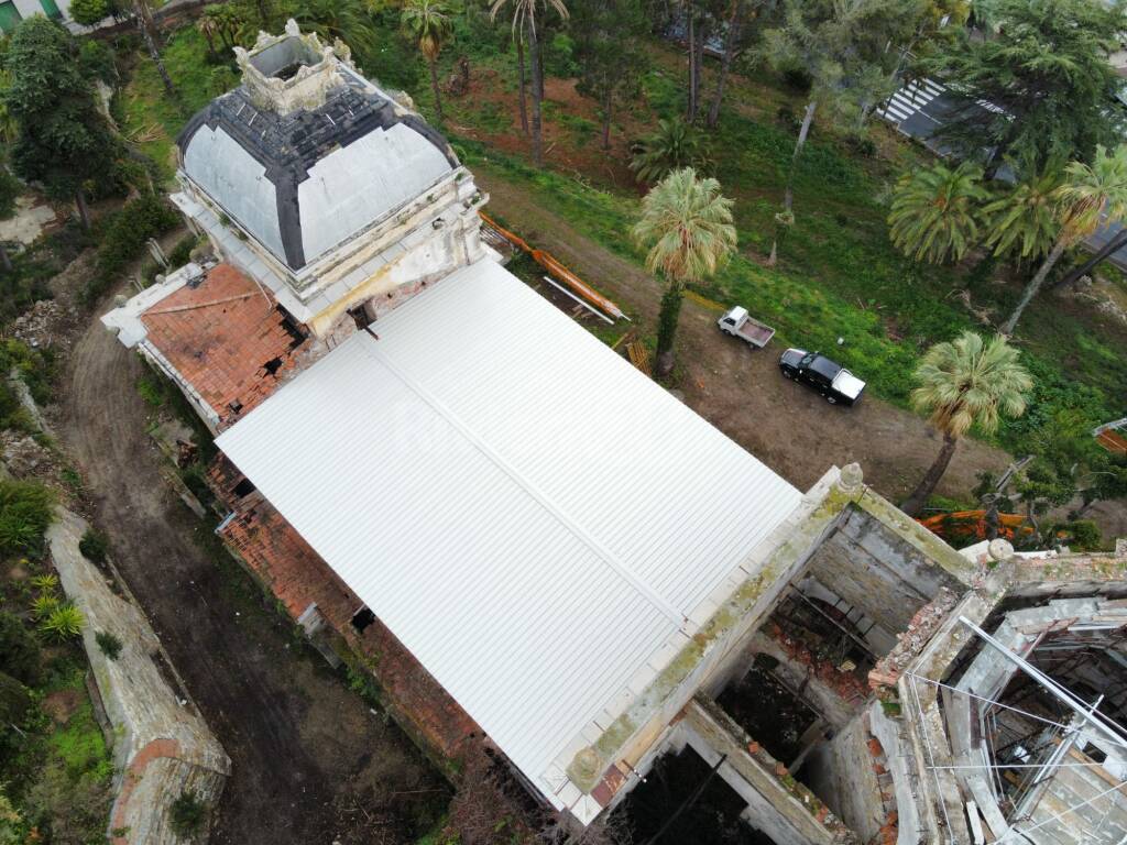 villa sultana lavori tetto