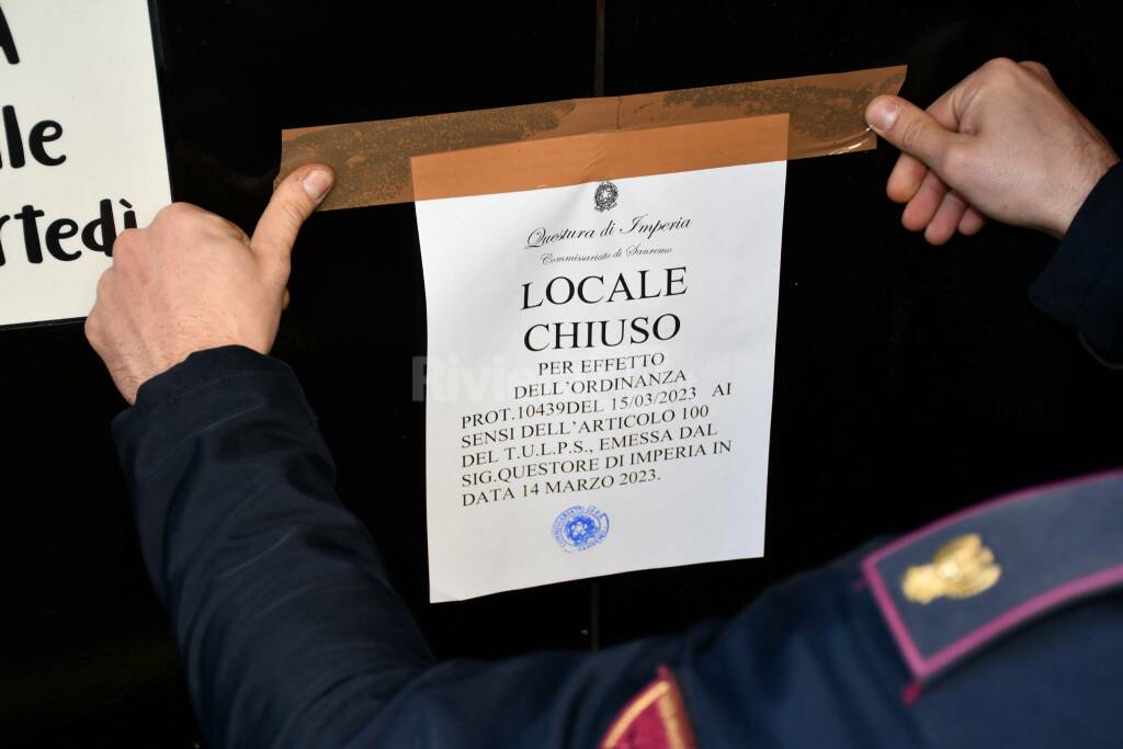 club zero chiuso polizia locale