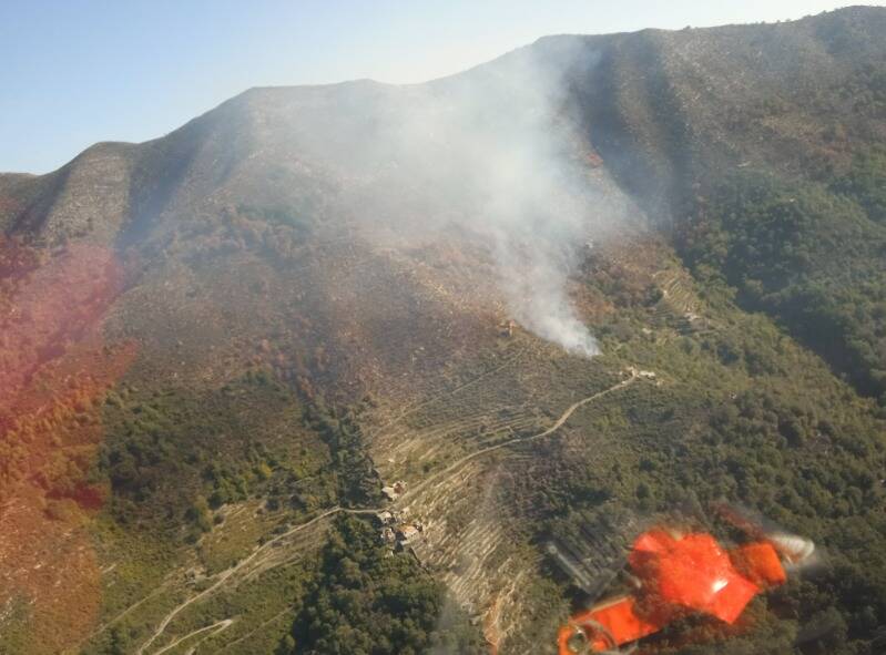 riviera24 - incendio boschivo montalto