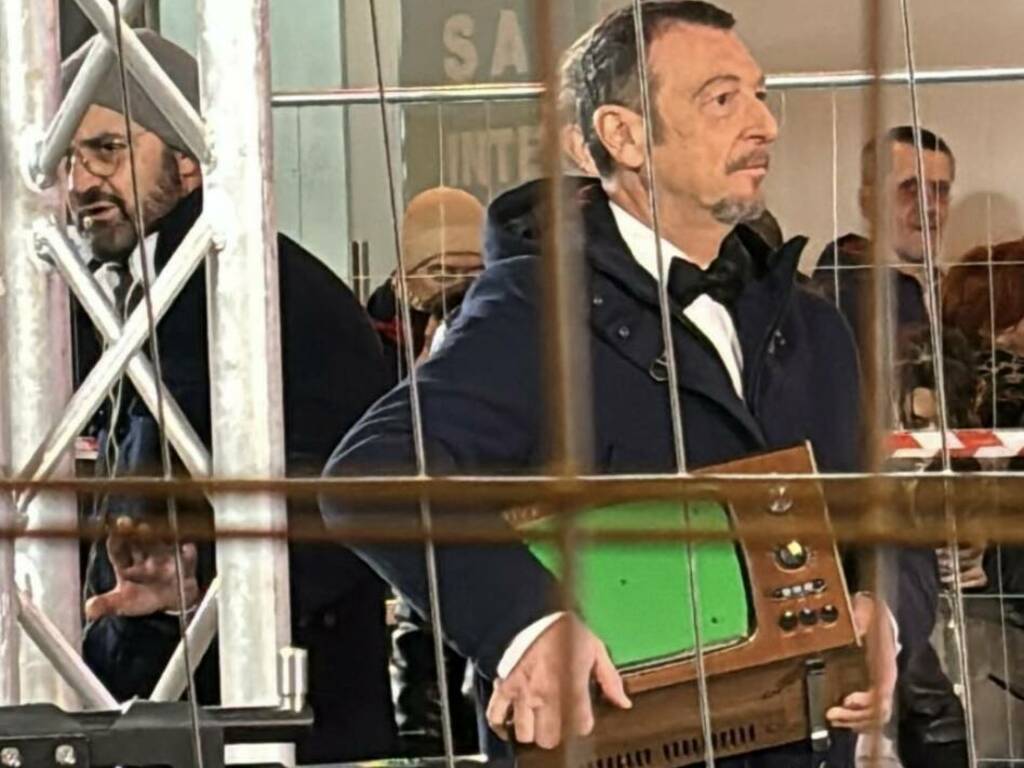 Amadeus e spot Festival Sanremo 2024