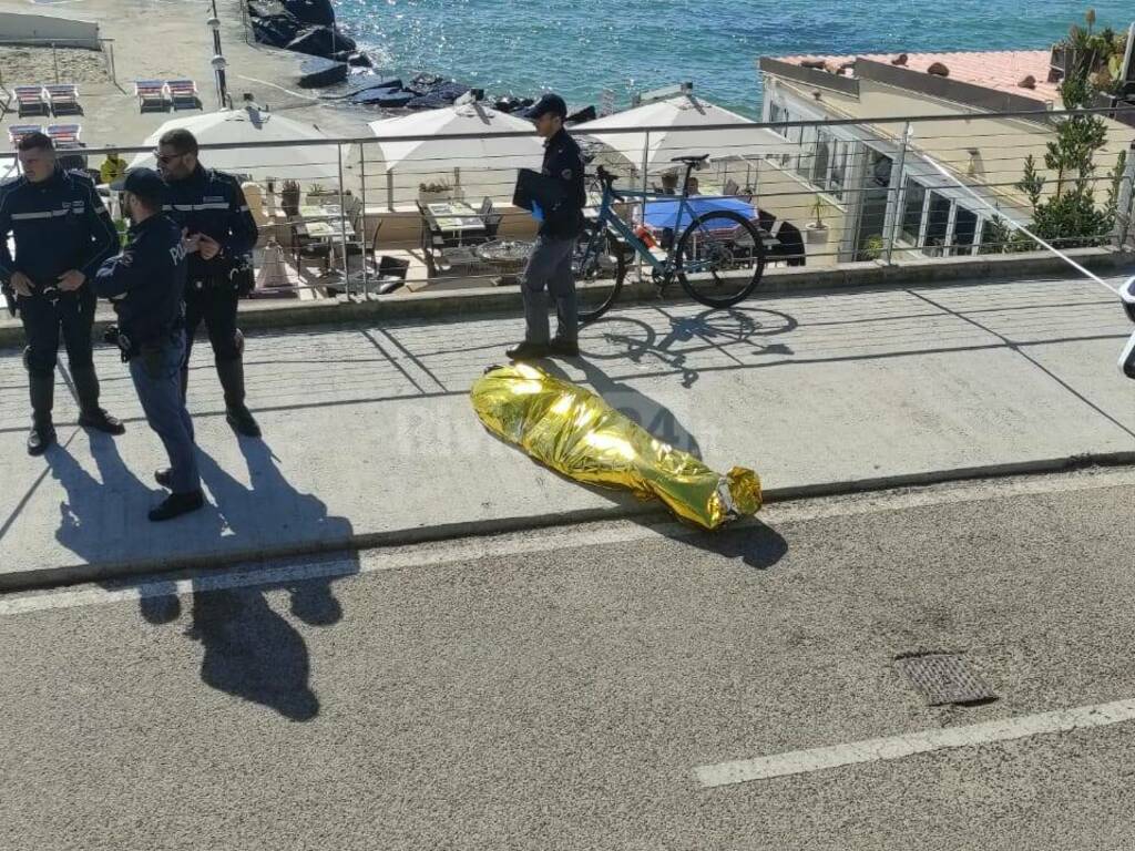 morto sanremo ciclabile